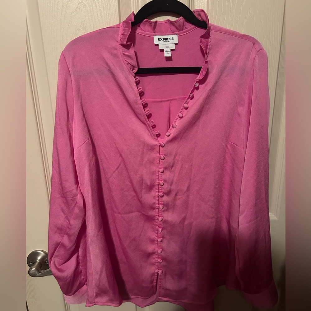 Express Women's Vibrant Pink Blouse